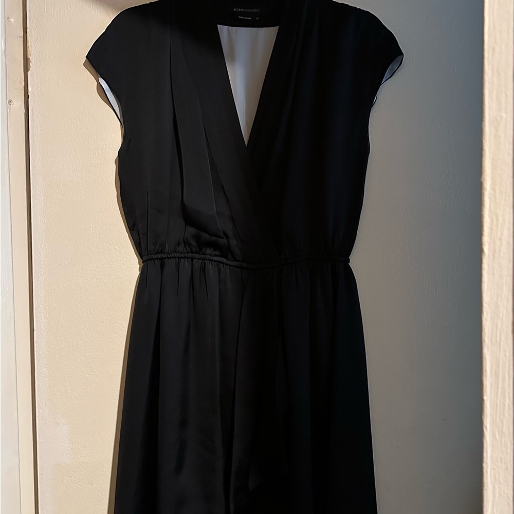 BCBGMaxAzria Classic Black Midi Dress